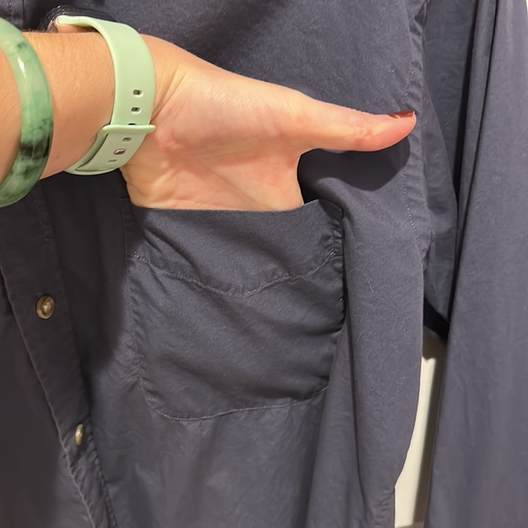 Extenso button down men’s shirt size large in navy blue - Picture 6 of 7